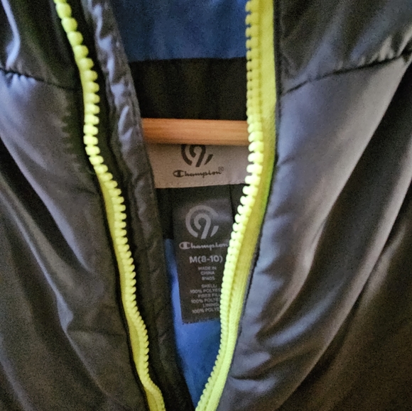 Boys Champion Quarter Zip Coat - Picture 3 of 4